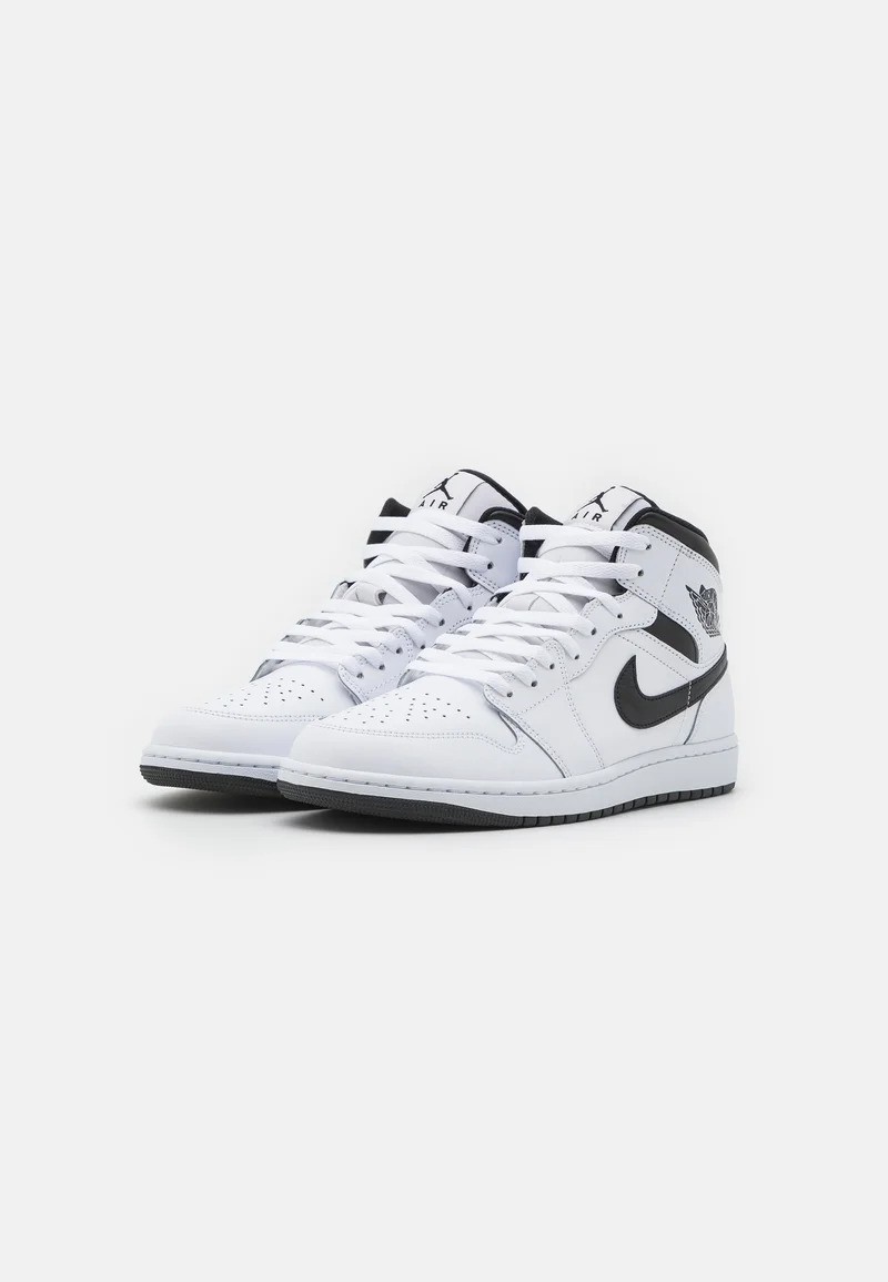 Nike Air Jordan 1 Mid Unisex – weiße Sneaker im klassischen Look