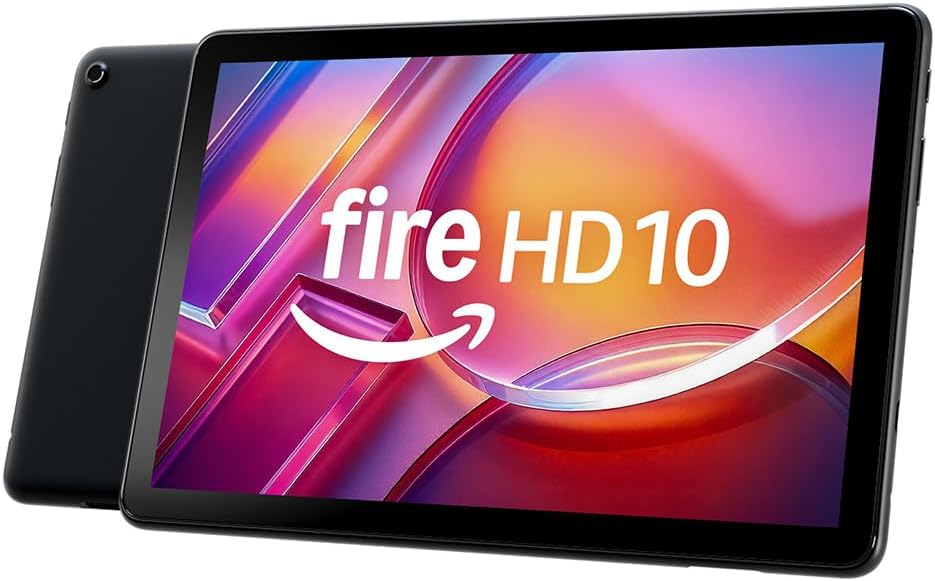 Fire HD 10-Tablet 2023 (Neueste Generation), 10,1-Zoll-Full-HD-Display, Octa-Core-Prozessor, 3 GB RAM, bis zu 13h Akkulaufzeit, 32 GB, schwarz