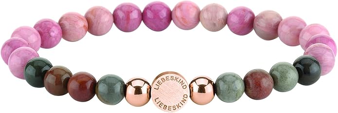 [Prime] LIEBESKIND BERLIN Damen Beads-Armband – Edelstahl & Halbedelsteine