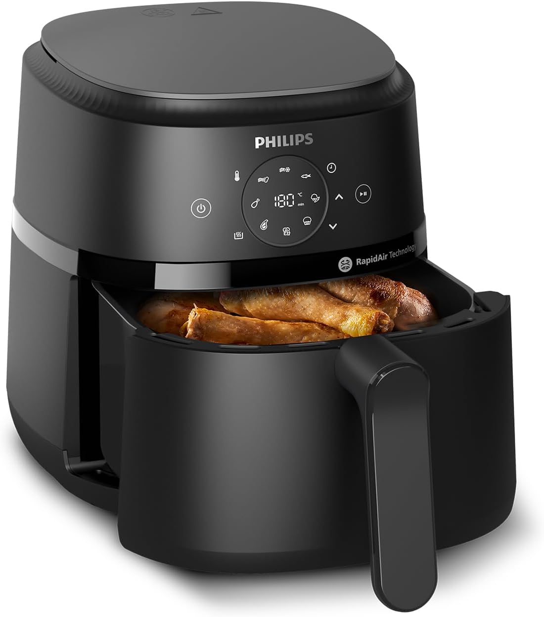 Philips Airfryer 2000 Series – 4,2 L Kompakt, 13-in-1 Kochfunktionen, Gesundes Kochen, Kompakter Airfryer für einfache Zubereitung, RapidAir Technologie