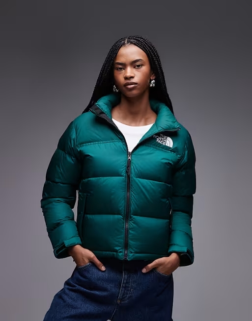 The North Face 1996 Retro Nuptse – Daunen-Pufferjacke in Grün