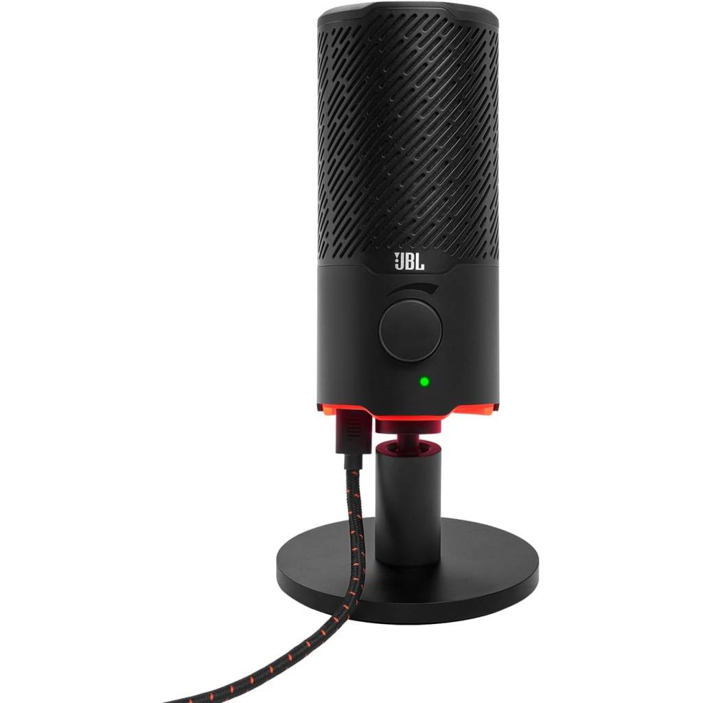 JBL Quantum Stream USB-Mikrofon mit Dual-Kondensator – Streaming & Gaming Mikro in Schwarz