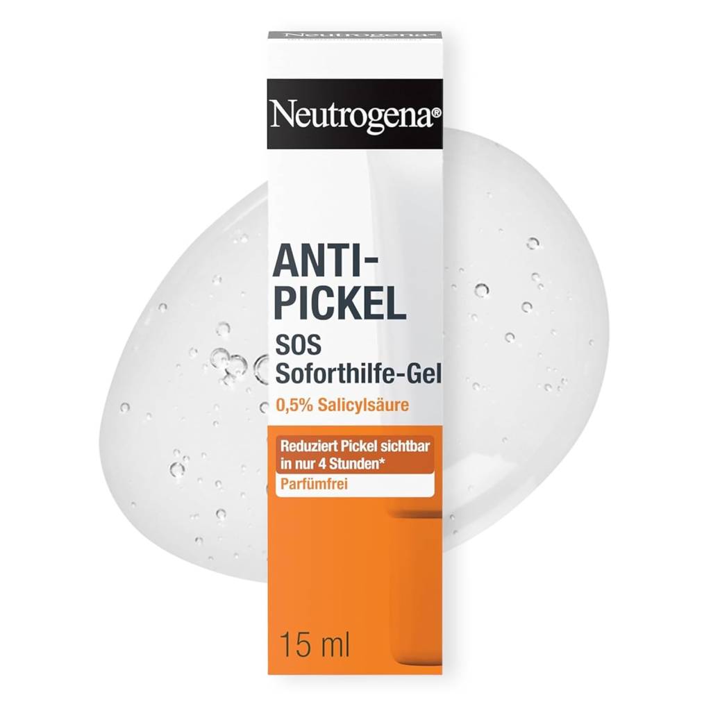 Neutrogena Anti-Pickel SOS Soforthilfe-Gel – Anti-Pickel Gel mit 0,5 % Salicylsäure