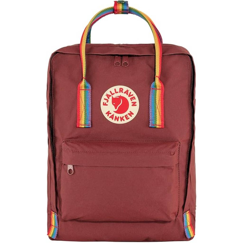 Fjällräven Kånken Rainbow Rucksack – robuster 16 L Tagesrucksack mit Regenbogen-Design