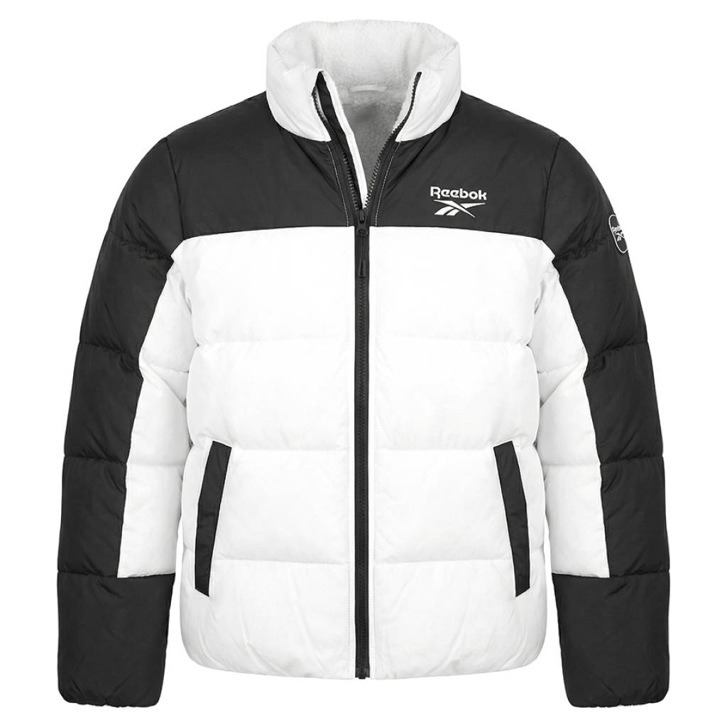 Reebok 2-in-1 Puffer Damen Winterjacke – wendbar mit Kapuze & zwei Looks in einem