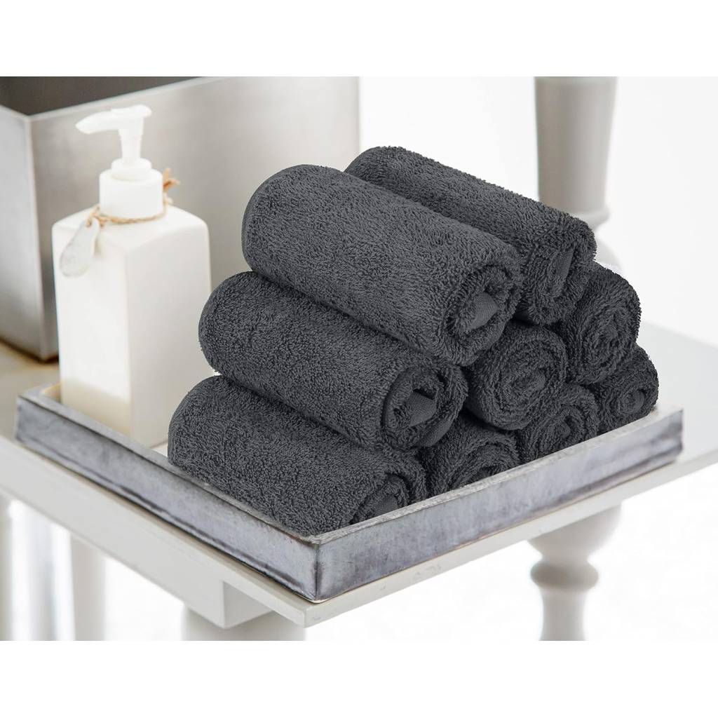 [Prime] Utopia Towels 24er Set Seiftücher 30×30 cm aus 100 % Baumwolle (Grau)