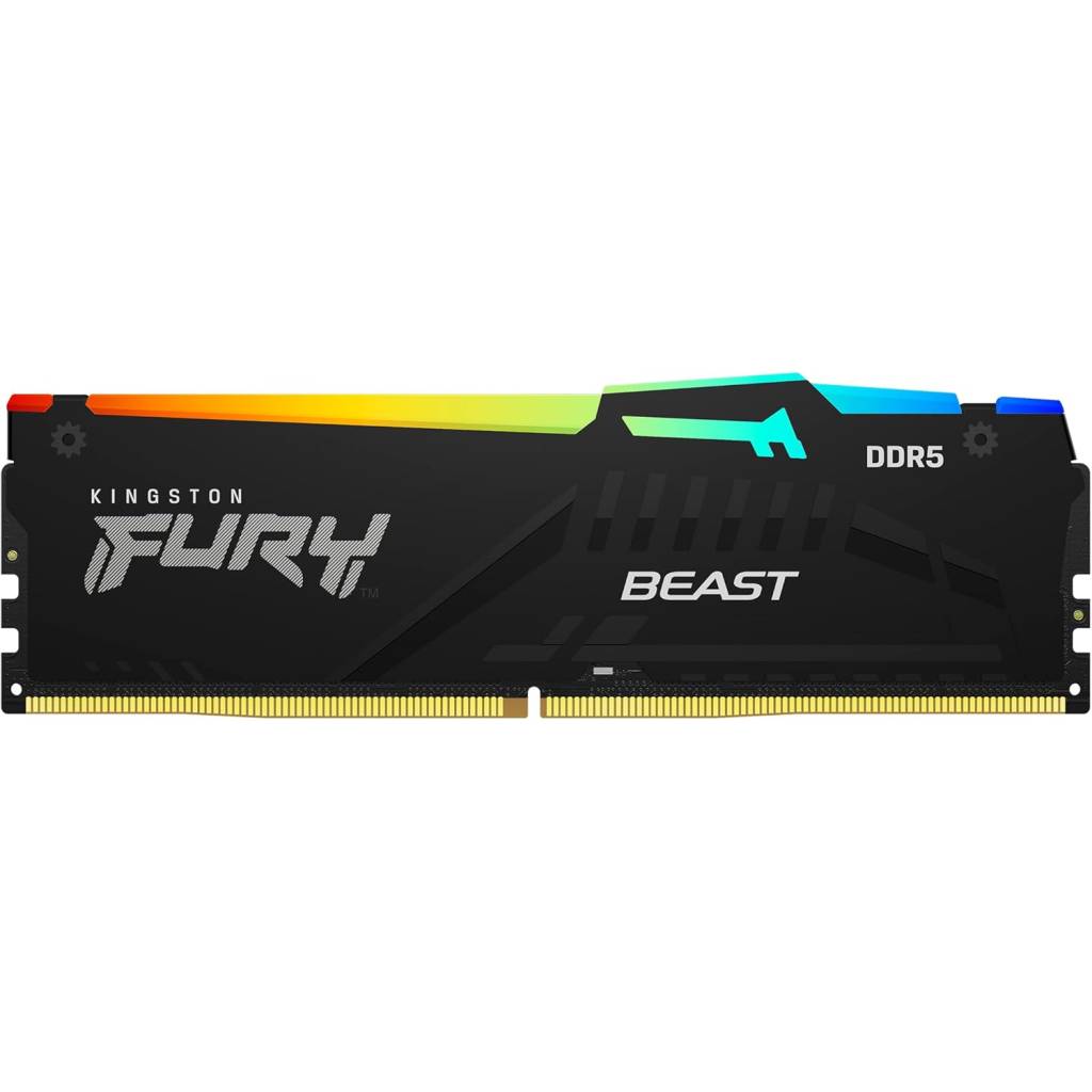 Kingston FURY Beast Schwarz RGB XMP 32GB 6000MT/s DDR5 RAM CL30 (1x32GB)