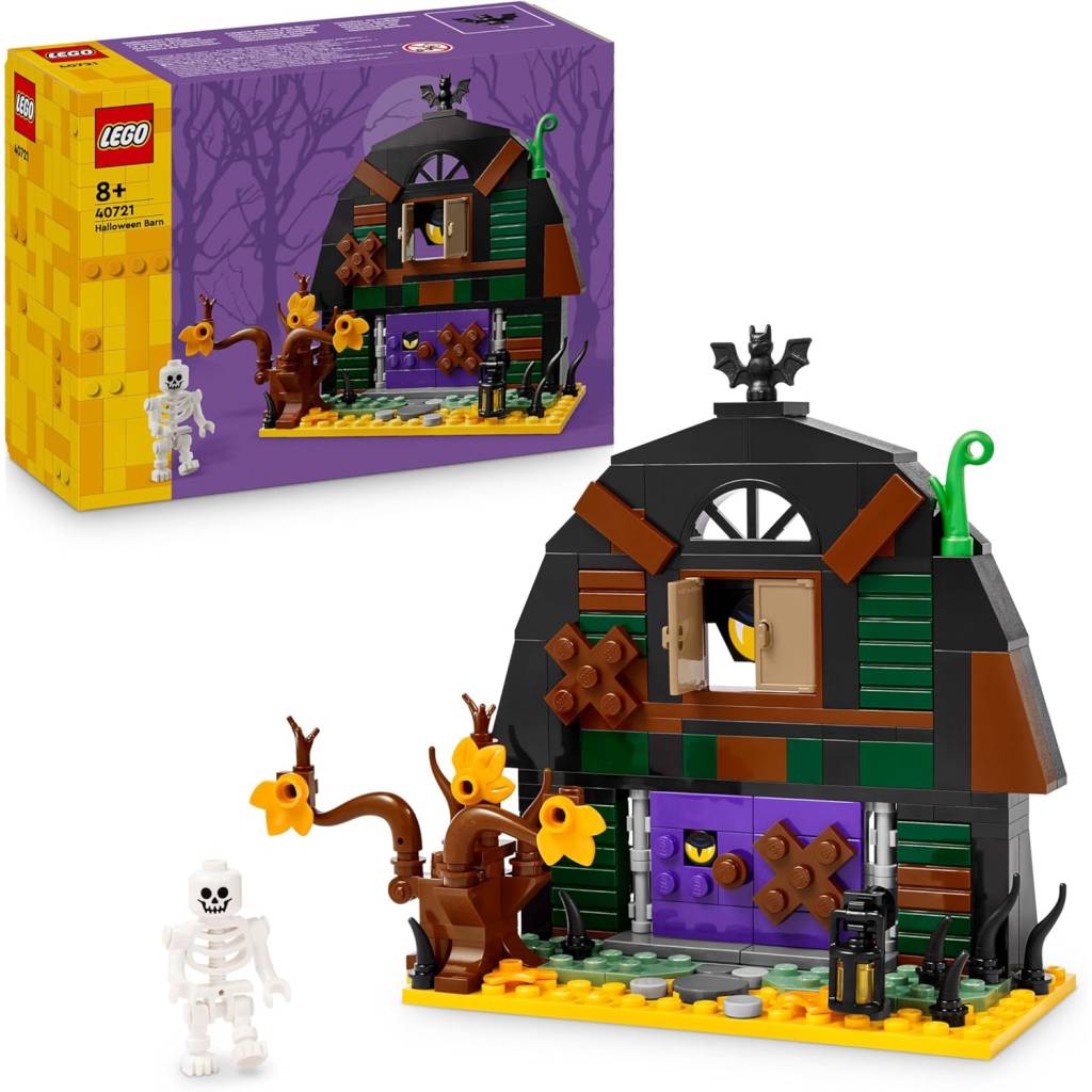 [Prime] LEGO Halloween Scheune (40721) – Halloween-Bauset mit Skelett-Minifigur & Zubehör