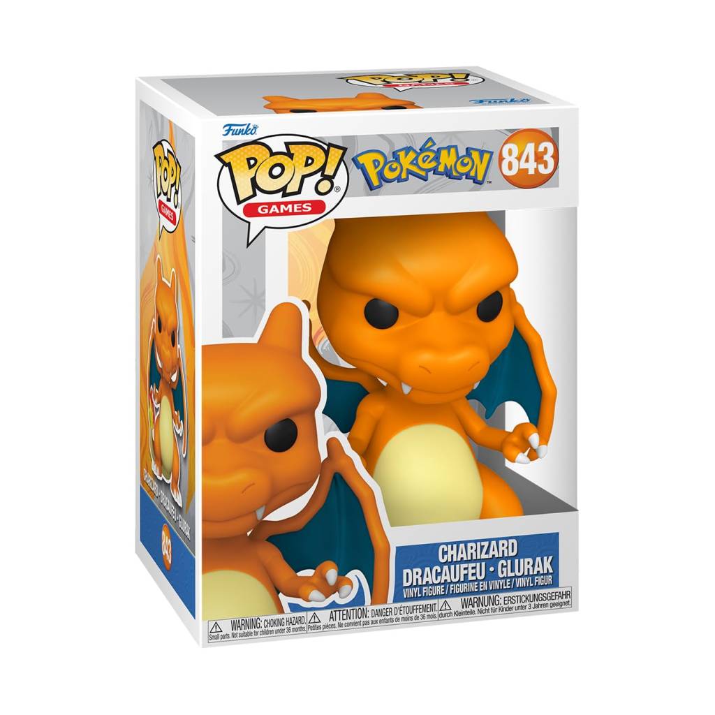 Funko Pop Pokémon Glurak Figur – Vinyl Sammelfigur #843