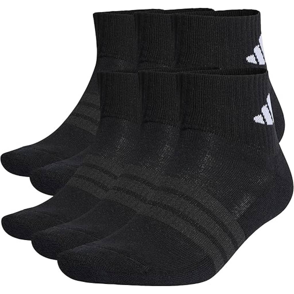 adidas Cushioned Essentials Ankle Socken (6er Pack) – gepolsterte Unisex Sneaker-Socken