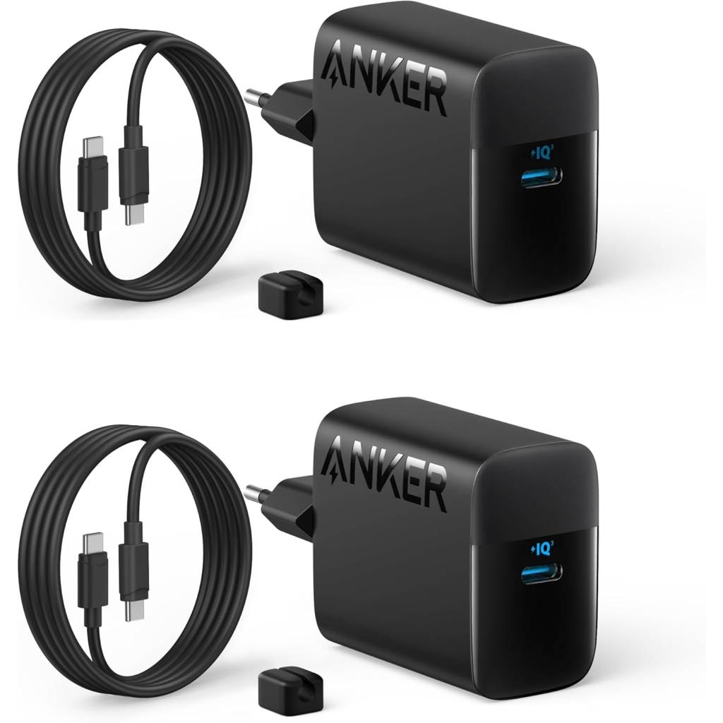 Anker 45W USB-C Ladegerät – PPS Schnelllade-Netzteil inkl. 2 Kabel für Samsung, iPhone & Pixel