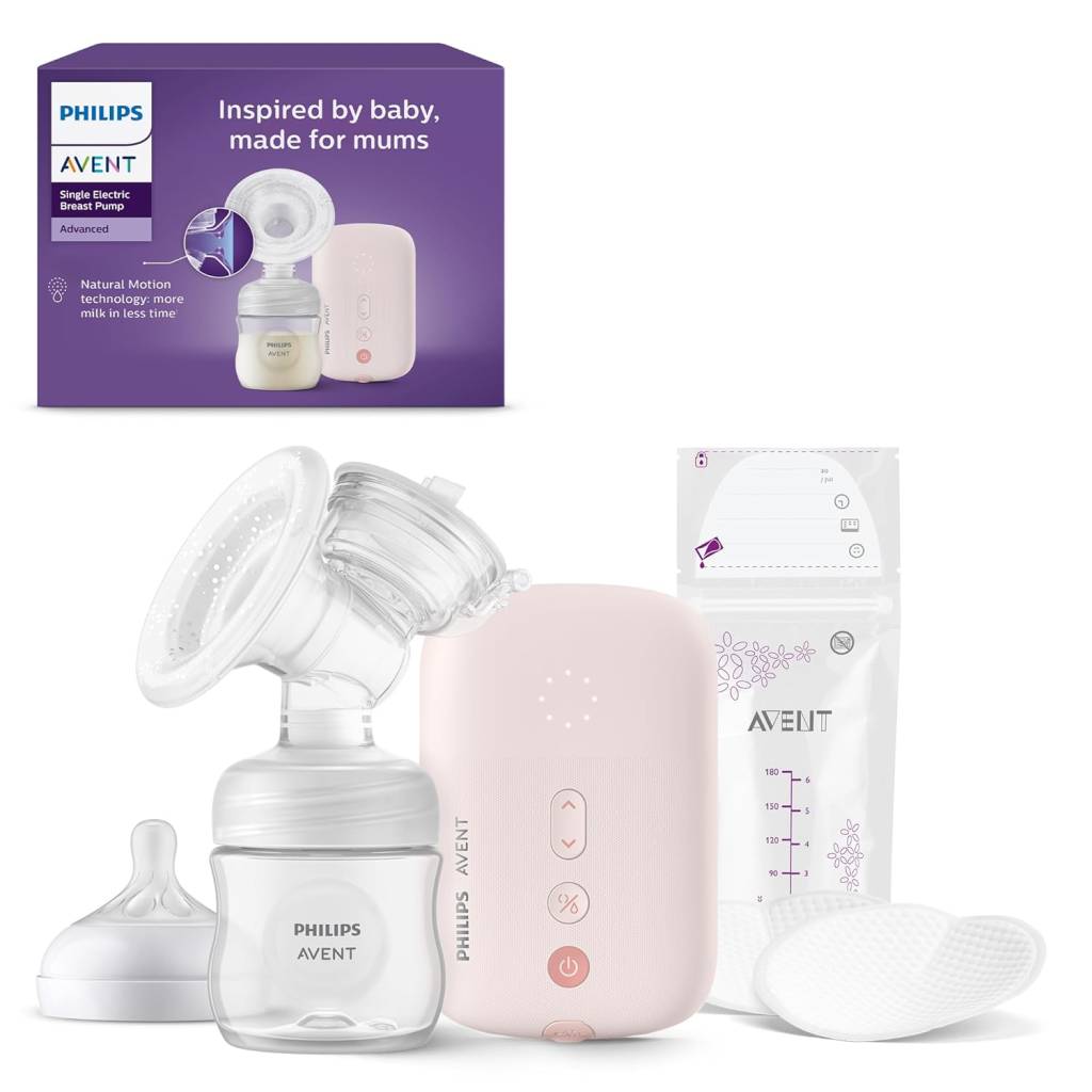 Philips AVENT elektrische Milchpumpe SCF395/31 – Natural Motion Technologie & sanftes Abpumpen