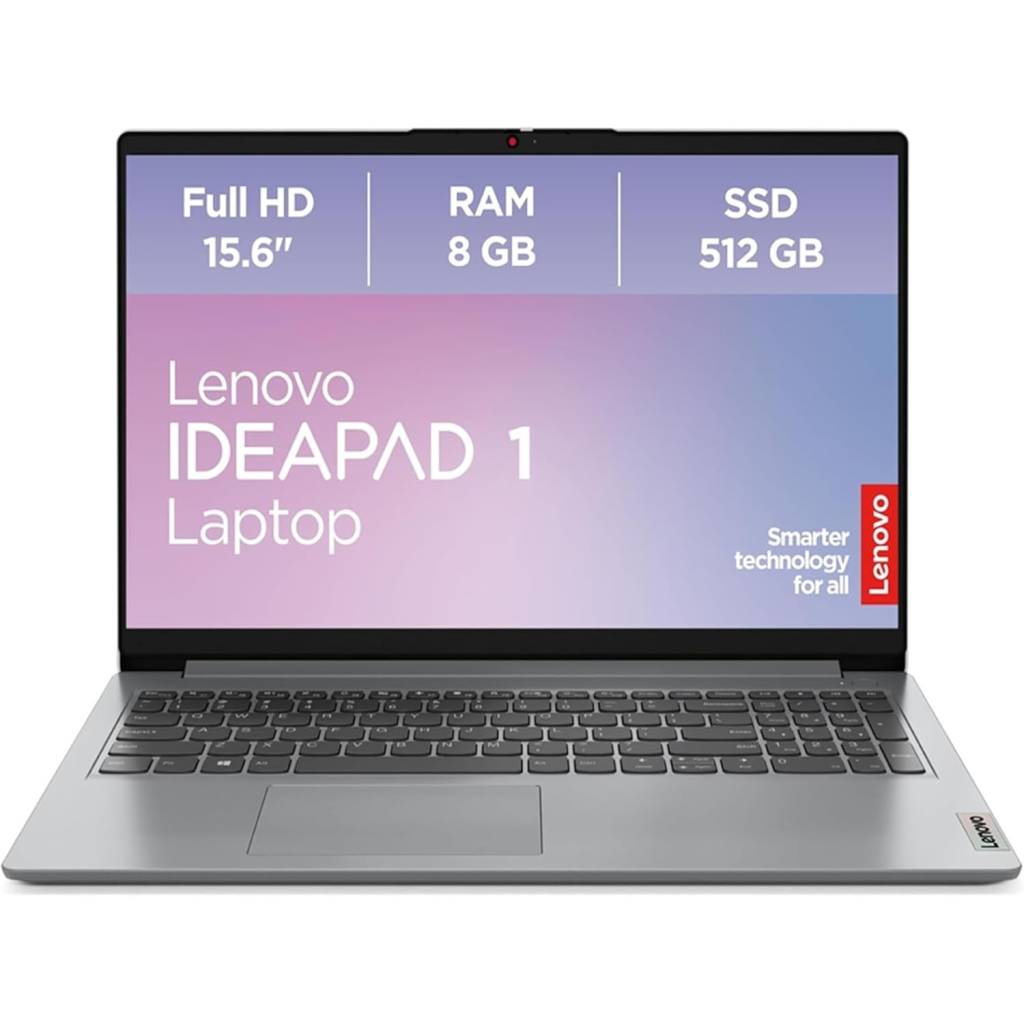Lenovo IdeaPad 1 (15,6" FHD) – Ryzen 3, 8GB RAM & 512GB SSD Notebook mit Windows 11