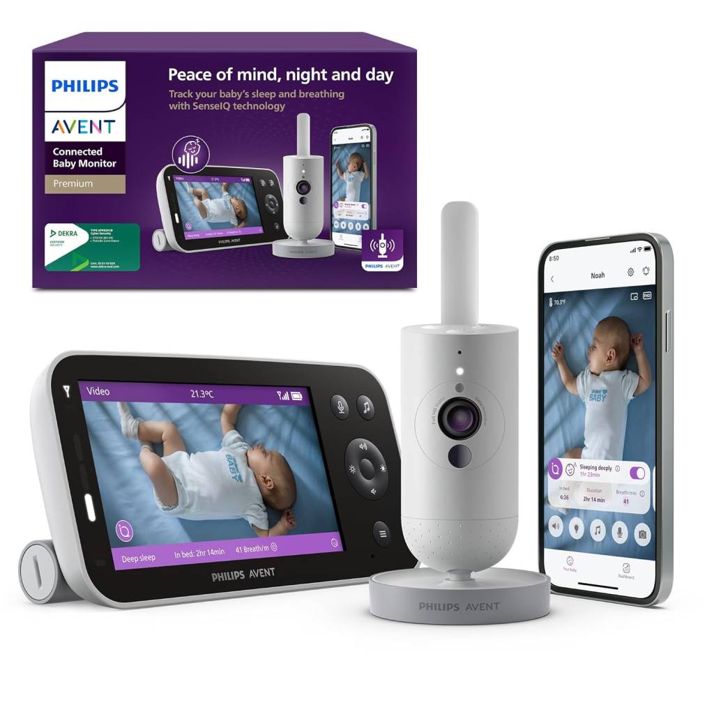 Philips AVENT Premium Connected Babyphone SCD973/26 – KI-Tracking, Full-HD Kamera & App
