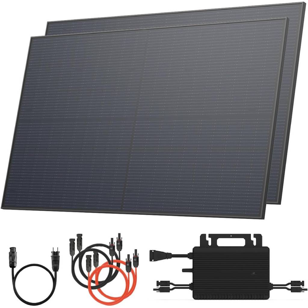 Solarway Balkonkraftwerk 800W / 1000Wp – Komplettset mit Hoymiles WLAN-Wechselrichter