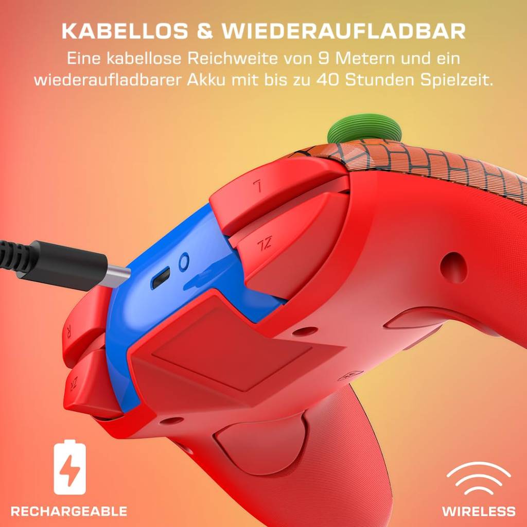 Turtle Beach Rematch Wireless Controller – Mario Bricks Reveal (Offiziell für Nintendo Switch 2 & 1)