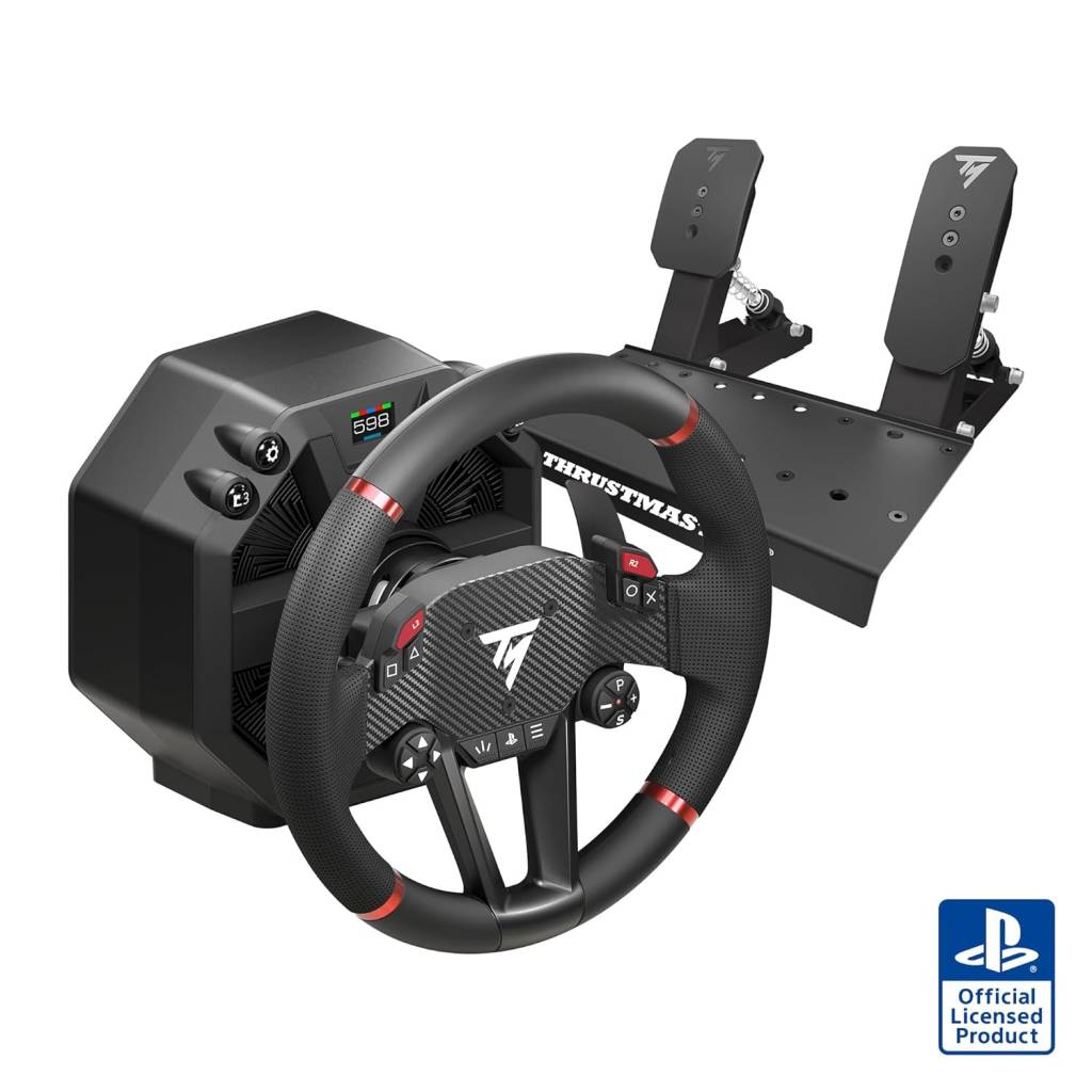 Thrustmaster T598 Direct Axial Drive Rennlenkrad – Direct Drive Wheel mit Pedalen für PS5, PS4 und PC