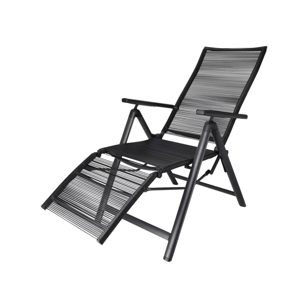 LIVARNO home Relaxsessel „Miami“ – Rope-Design, anthrazit, stapelbar