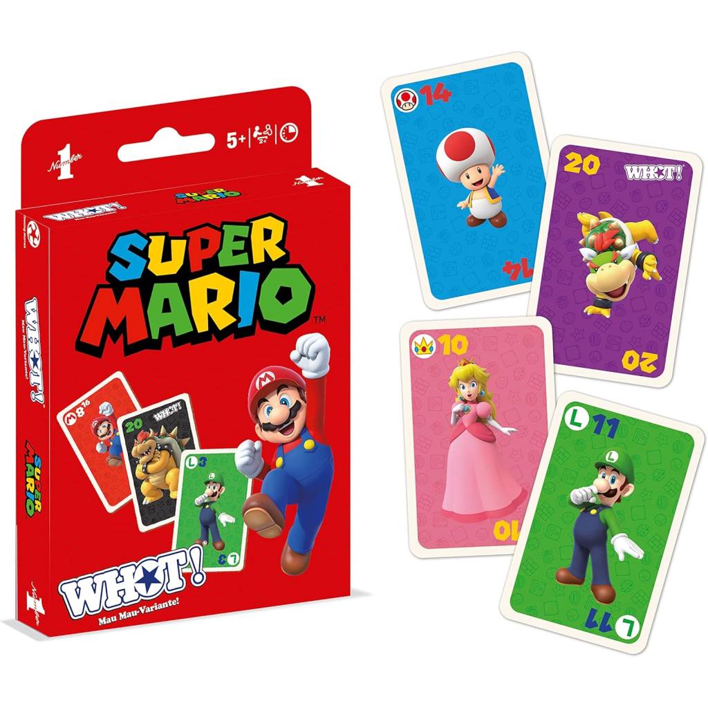 [Prime] Waddingtons Number 1 WHOT! – Super Mario Mau-Mau-Kartenspiel