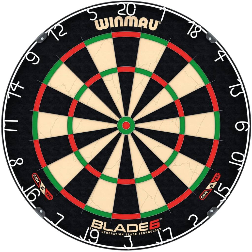 Winmau Blade 6 Dartboard – offizielles PDC Turnier-Dartboard aus Sisal