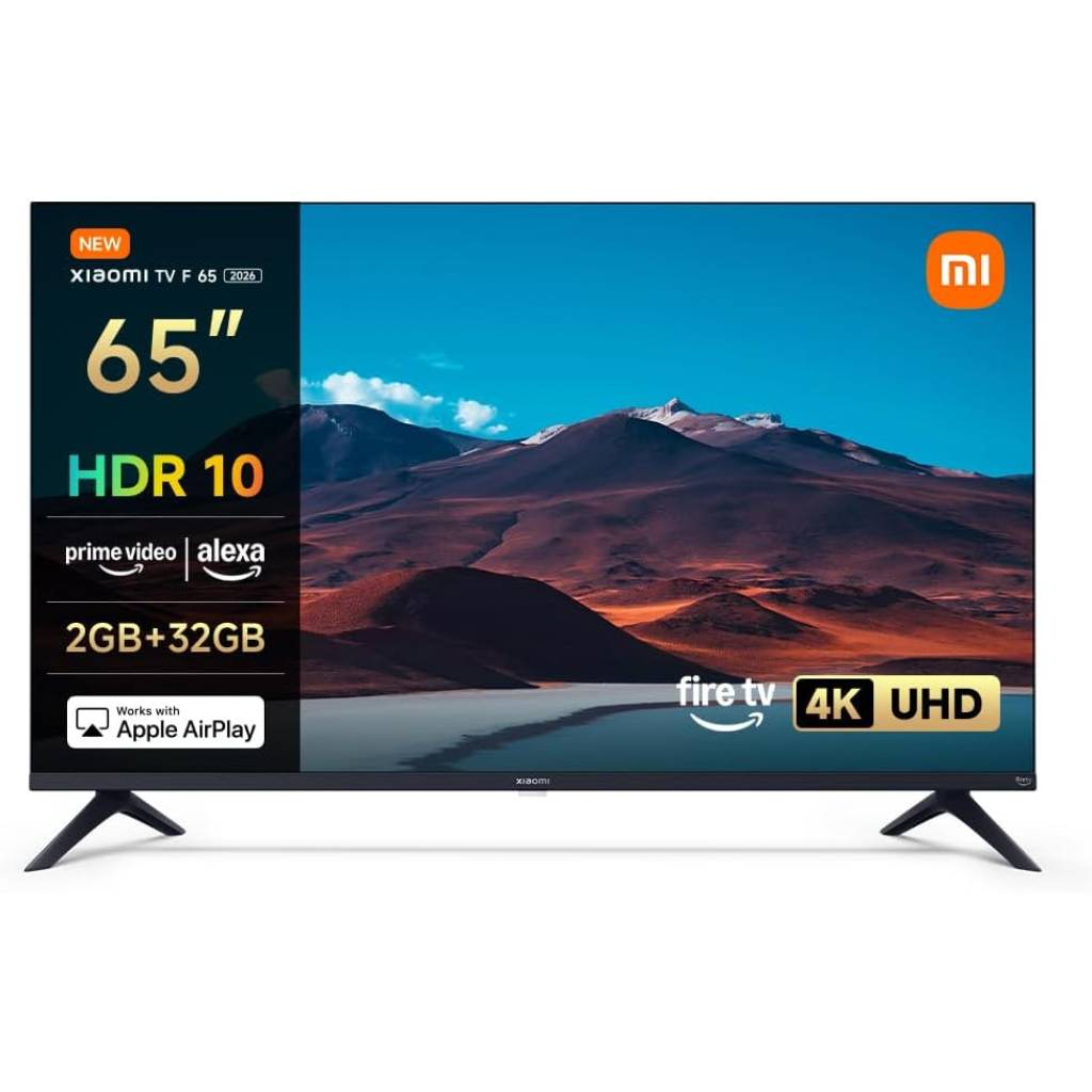 Xiaomi TV F 65 Zoll – 4K UHD Smart-TV mit Fire OS 8, Alexa & Triple-Tuner