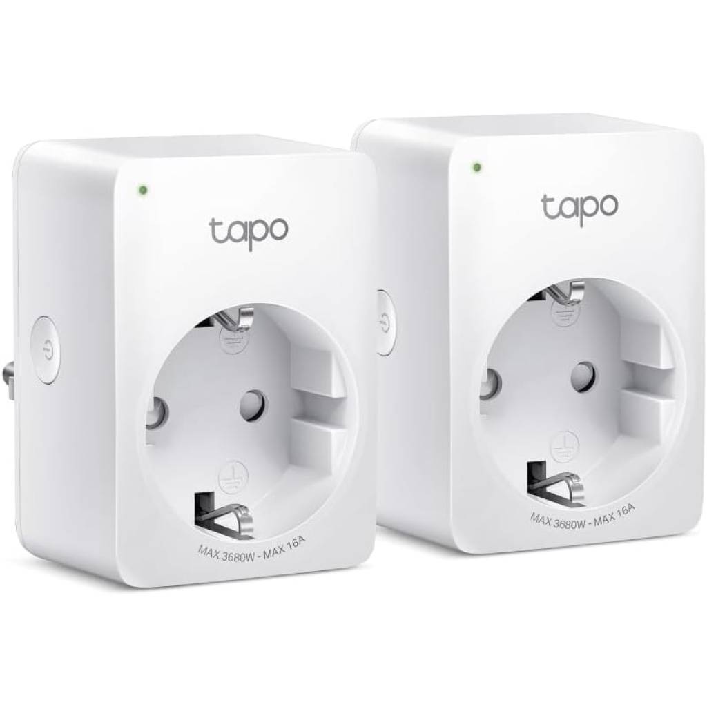 TP-Link Tapo P110 Smart WLAN Steckdose (2er Pack) mit Energieverbrauchsmessung – Alexa & Google kompatibel