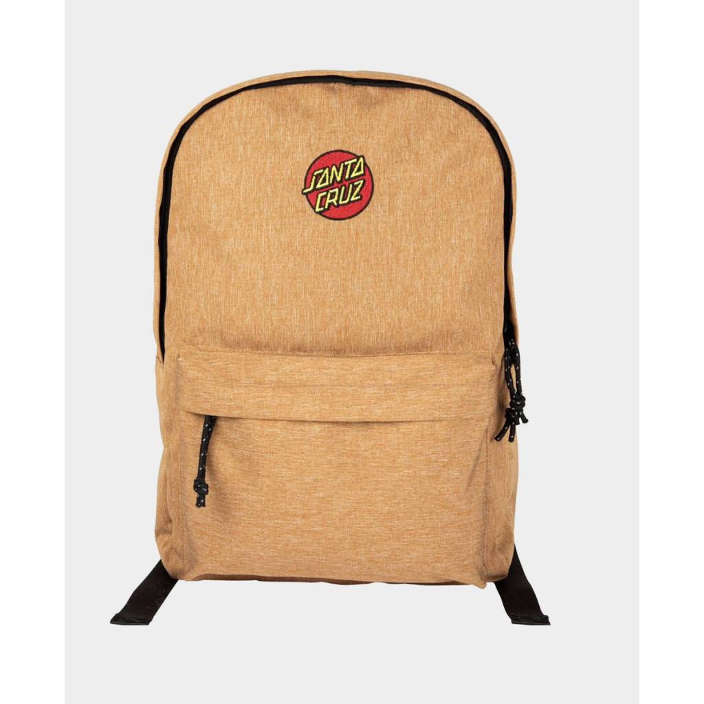 Santa Cruz Classic Dot Rucksack in Braun – robuster Freizeit- & Skate-Rucksack mit ikonischem Logo