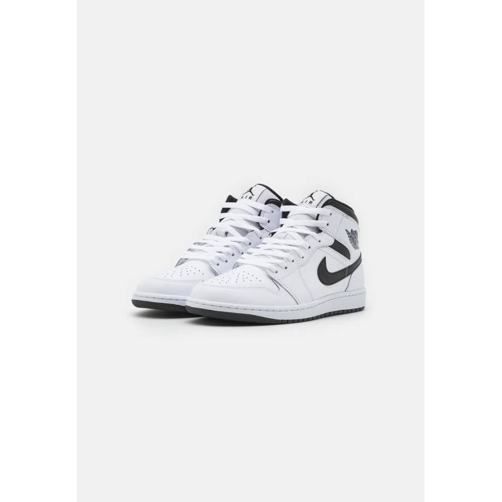 Nike Air Jordan 1 Mid Unisex – weiße Sneaker im klassischen Look