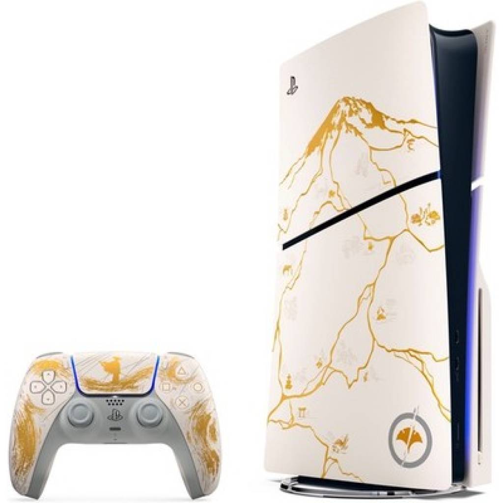 Sony PlayStation 5 Slim Ghost of Yotei Gold Limited Edition – 1TB Disc Edition (B-Ware)