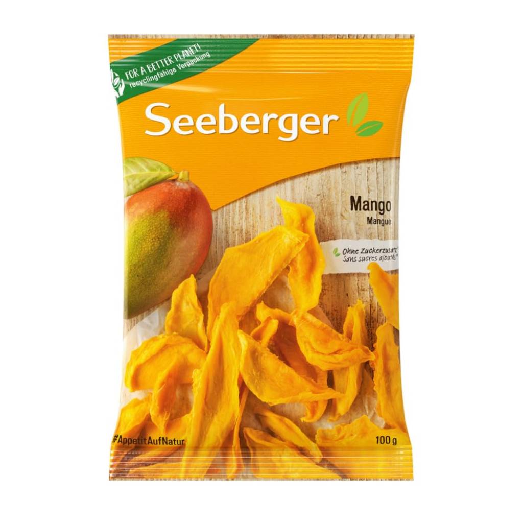 [Prime] Seeberger Mango getrocknet – 5×100 g aromatische Mangostreifen