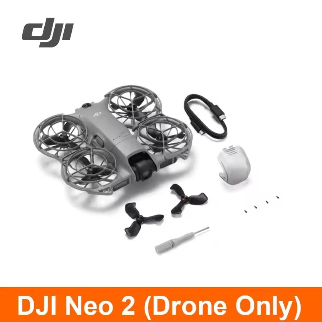 DJI Neo 2 Drohne – 4K-stabilisiertes Video, leicht & tragbar mit Propellerschutz