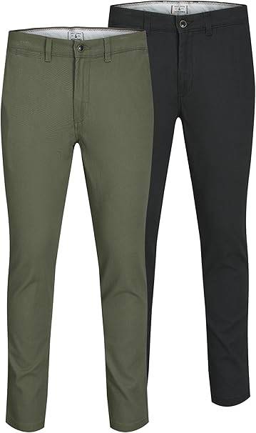 [Prime] JACK & JONES Herren Chino Hose – 2er-Pack Slim Fit
