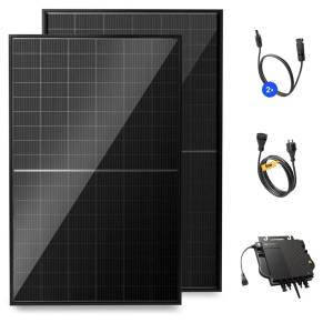 Solakon Balkonkraftwerk 1000W – Komplettset mit 800W Wechselrichter & bifazialen Modulen