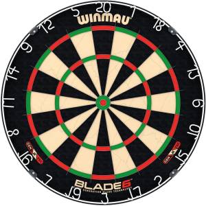 Winmau Blade 6 Dartboard – offizielles PDC Turnier-Dartboard aus Sisal