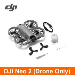 DJI Neo 2 Drohne – 4K-stabilisiertes Video, leicht & tragbar mit Propellerschutz