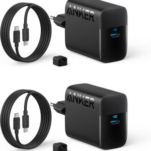 Anker 45W USB-C Ladegerät – PPS Schnelllade-Netzteil inkl. 2 Kabel für Samsung, iPhone & Pixel