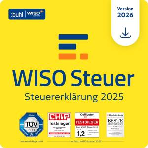 WISO Steuer 2026 (Steuerjahr 2025) im Angebot – Steuererklärung Software für Windows, Mac und Smartphone