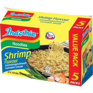 Indomie Instant Nudeln Garnelen (5x70g) – würziger Asia-Snack in nur wenigen Minuten