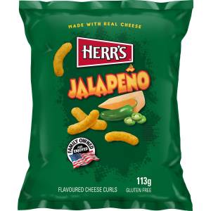 Herr’s Jalapeño Cheese Curls 113g – würzig-scharfe Käseflips