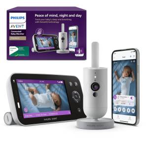 Philips AVENT Premium Connected Babyphone SCD973/26 – KI-Tracking, Full-HD Kamera & App