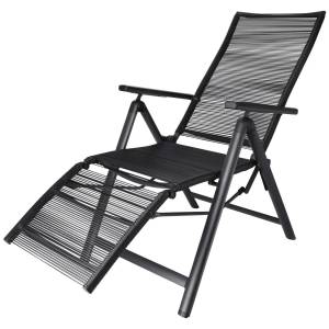 LIVARNO home Relaxsessel „Miami“ – Rope-Design, anthrazit, stapelbar