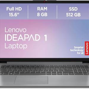 Lenovo IdeaPad 1 (15,6" FHD) – Ryzen 3, 8GB RAM & 512GB SSD Notebook mit Windows 11