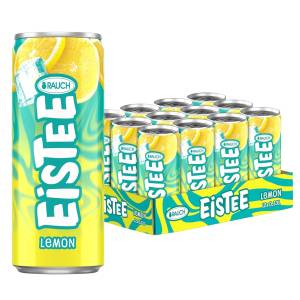 RAUCH Eistee Lemon – Erfrischender Zitronen-Eistee mit Hagebutte (12×330 ml)