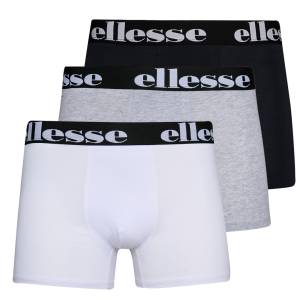 ellesse Owen Herren Boxershorts 3er-Pack – Baumwolle mit Stretch & Logo-Bund