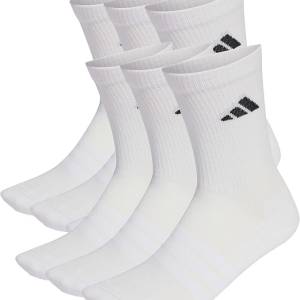 adidas Cushioned Crew Socken 6er-Pack – gepolstert, atmungsaktiv, Unisex