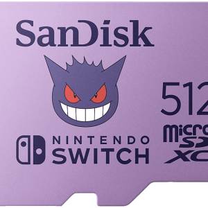 SanDisk Pokémon Gengar microSD Karte 512 GB – Speichererweiterung für Nintendo Switch