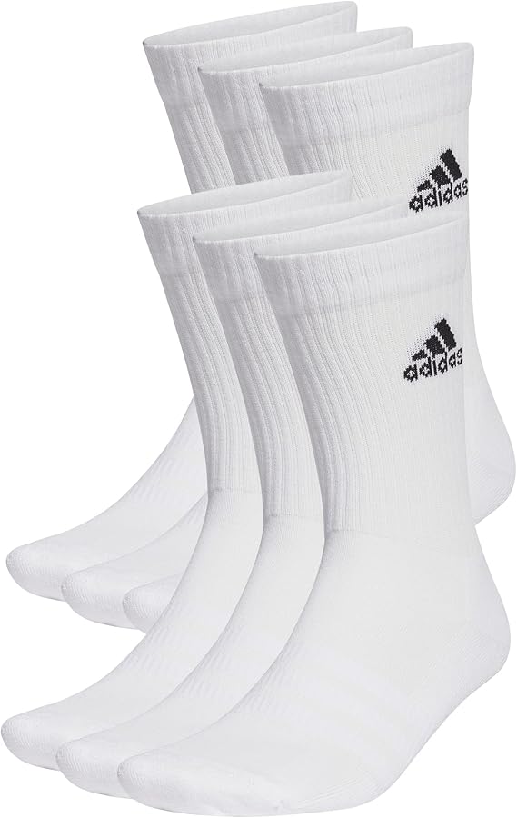 [Prime] adidas Unisex Cushioned Sportswear Crew Socks – 6-Pack Sportsocken